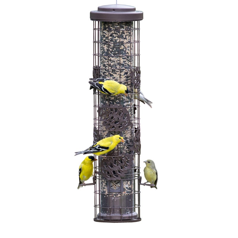 Perky-Pet SBG101 Squirrel Off Max Pinecone Bird Feeder with Flexports â€“ 1.75 lb Capacity - Image 1
